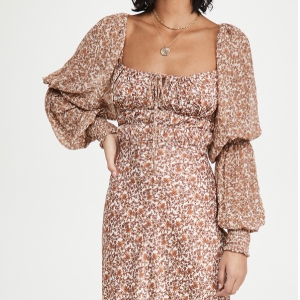 BNWT Stunning!! Free People Floral Midi Dress - Picture 3 of 10